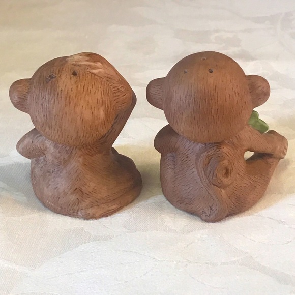VTG Monkey Salt & Pepper Shakers with Stoppers - Picture 2 of 5